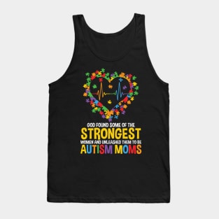 Autism Awareness - God Found the Strongest Women Tank Top